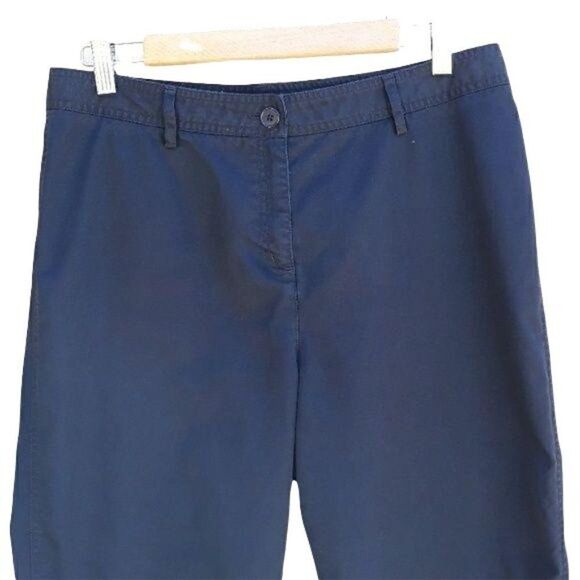 Hillard & Hanson High Rise Straight Leg Crop Pants Black Sz 12 - Picture 4 of 8